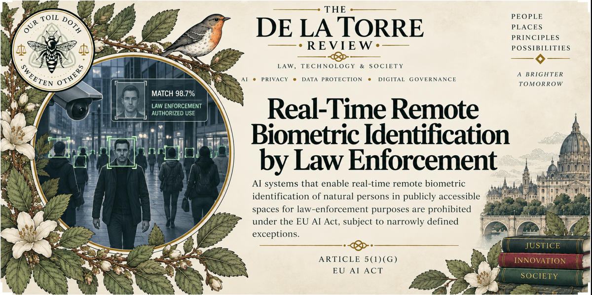 Prohibited AI Practices Under the EU AI Act: Real-Time Remote Biometric Identification