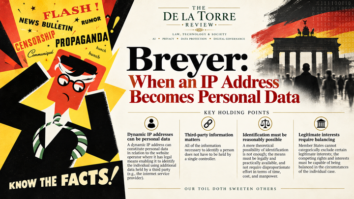 Breyer: When an IP Address Becomes Personal Data