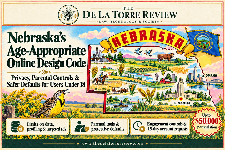 Nebraska’s Age-Appropriate Online Design Code: Privacy, Parental Controls, and Safer Defaults for Users Under 18