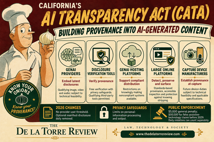 California’s AI Transparency Act (CATA): Building Provenance Into AI-Generated Content