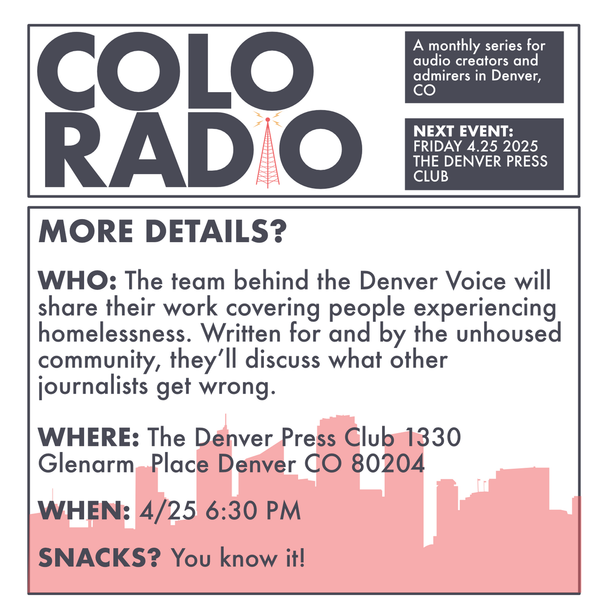 THIS FRIDAY! - Denver Voice & ColoRadio