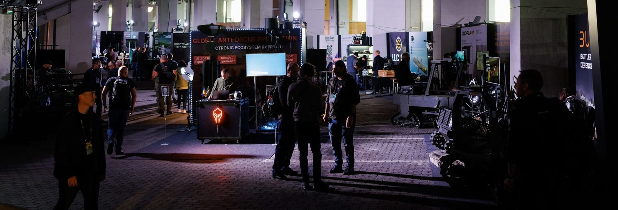 People in the expo zone