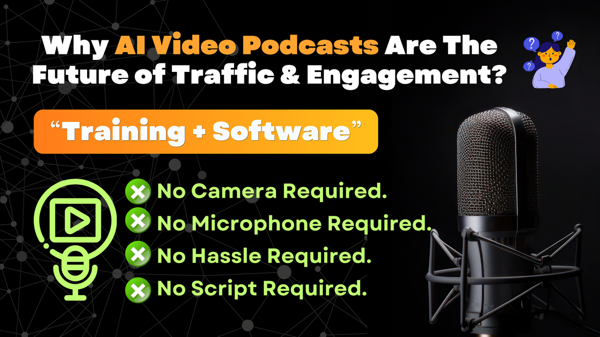 🤔💭 Why AI Video Podcasts Are the Future of Traffic & Engagement?