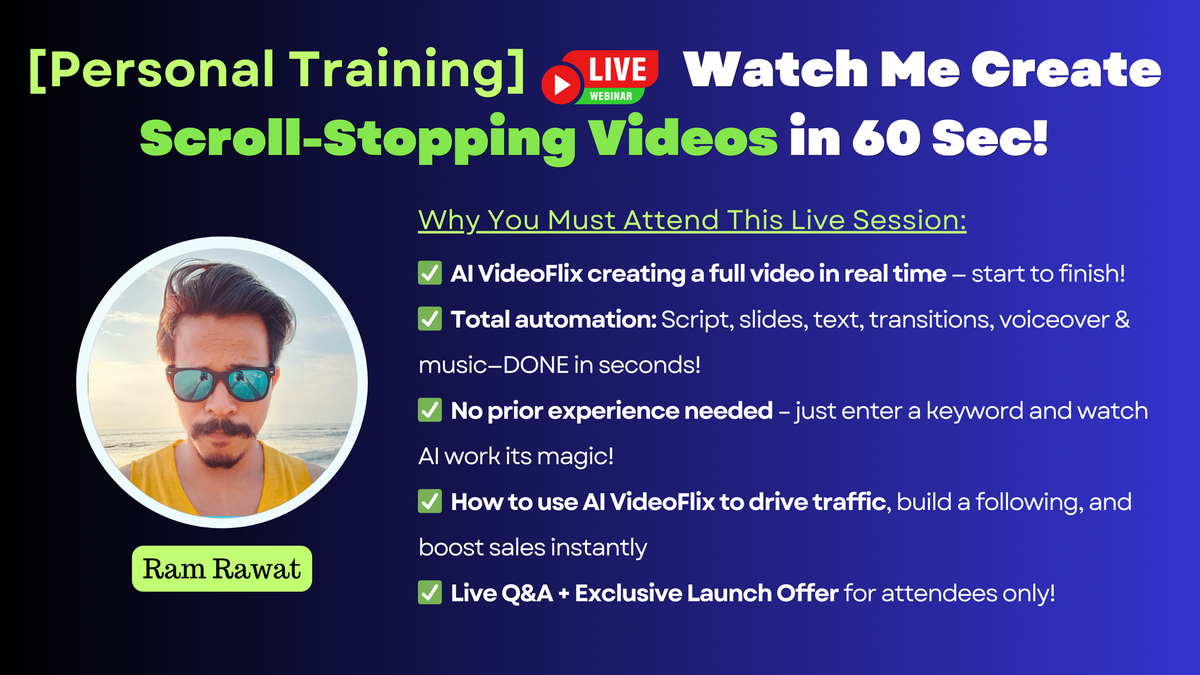 [Personal Training] ▶️ Watch Me Create Scroll-Stopping Videos in 60 Sec!