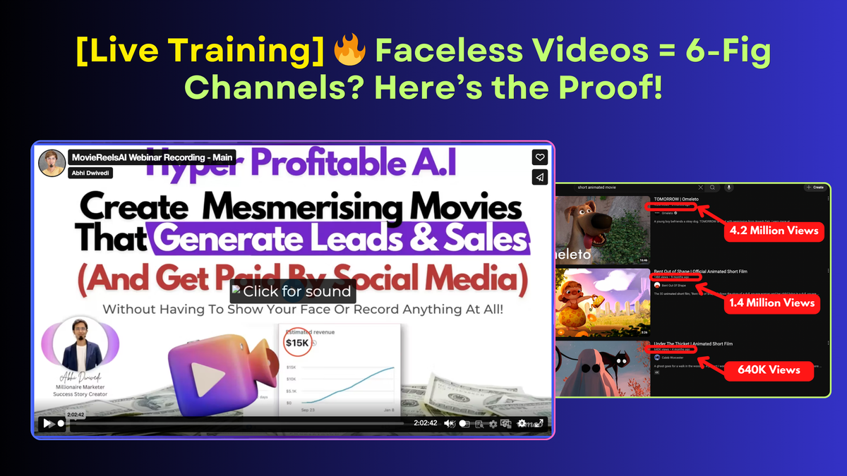 🎬 Faceless Videos = 6-Fig Channels? Here’s the Proof!