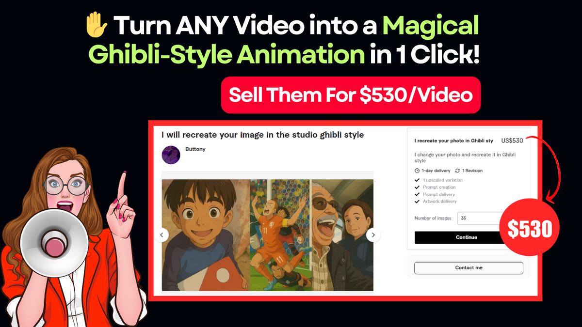 🎬 Turn ANY Video into a Magical Ghibli-Style Animation in 1 Click!