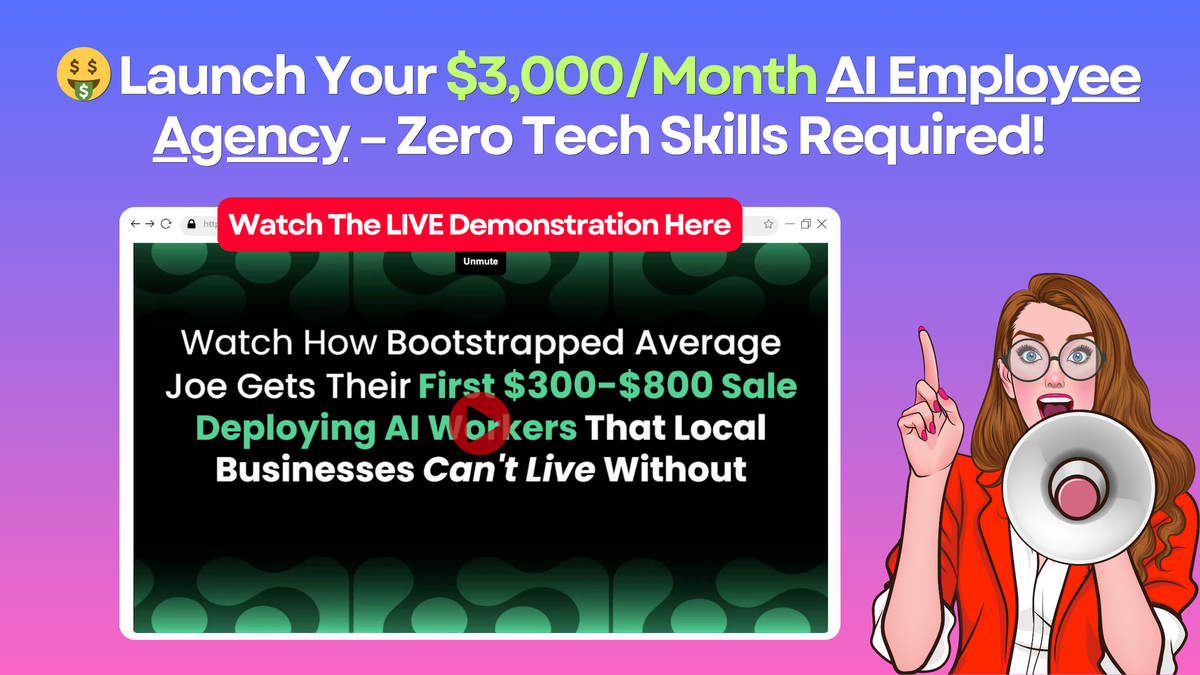 🤑 Launch Your $3,000/Month AI Employee Agency – Zero Tech Skills Required!