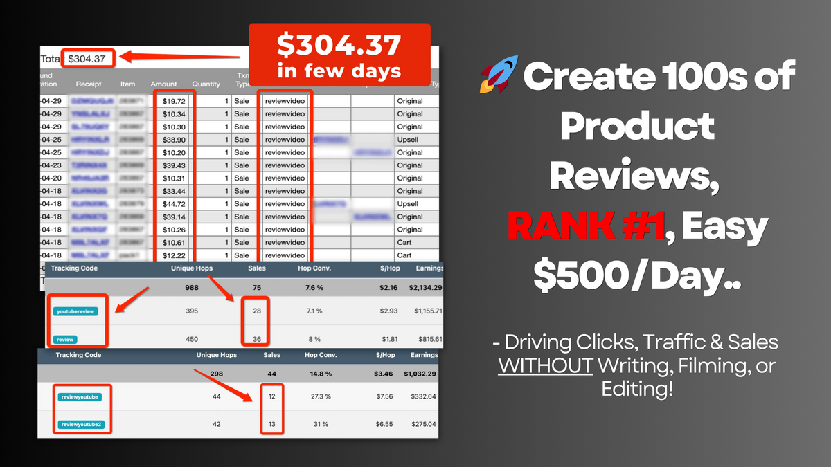 🚀 Create 100s of Product Reviews, RANK #1, Easy $500/Day..