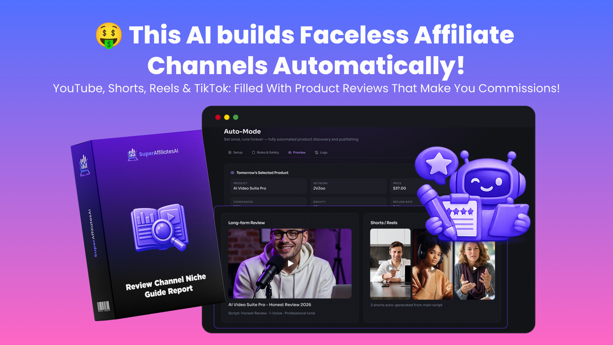 🟠 This AI Builds FACELESS Affiliate Channels Automatically!