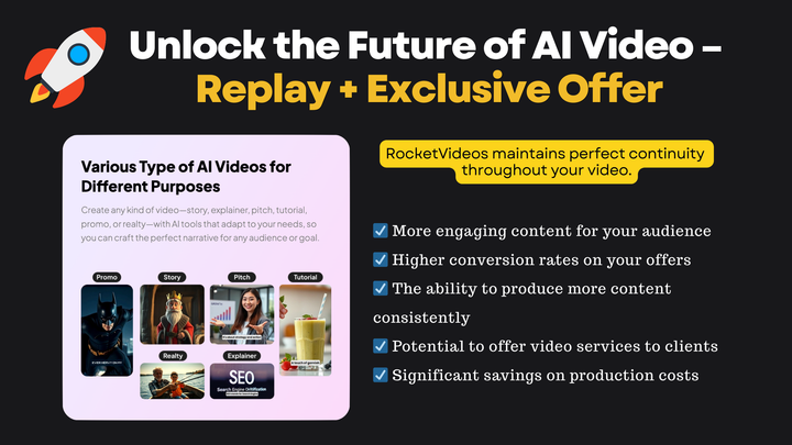 ▶️ Unlock the Future of AI Video – Replay + Exclusive Bundle