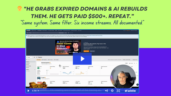 👨 He Grabs Expired Domains & AI Rebuilds Them. He Gets Paid $500+. Repeat.