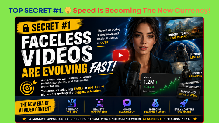 🤫 SECRET #1: Faceless videos are evolving FAST!