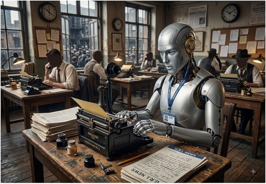 A replay of the "are bloggers journalists?" debate but with AI