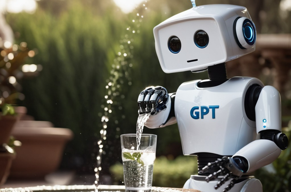 A robot pouring a glass of water