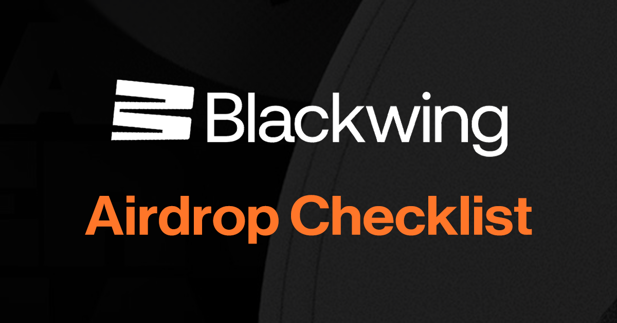 Blackwing Airdrop Guide (New on initia)