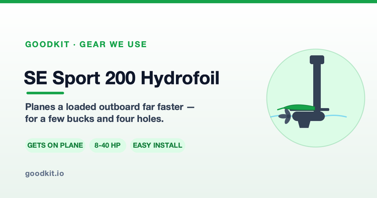 SE Sport 200 Hydrofoil: The Fix for a Small Outboard That Won't Plane