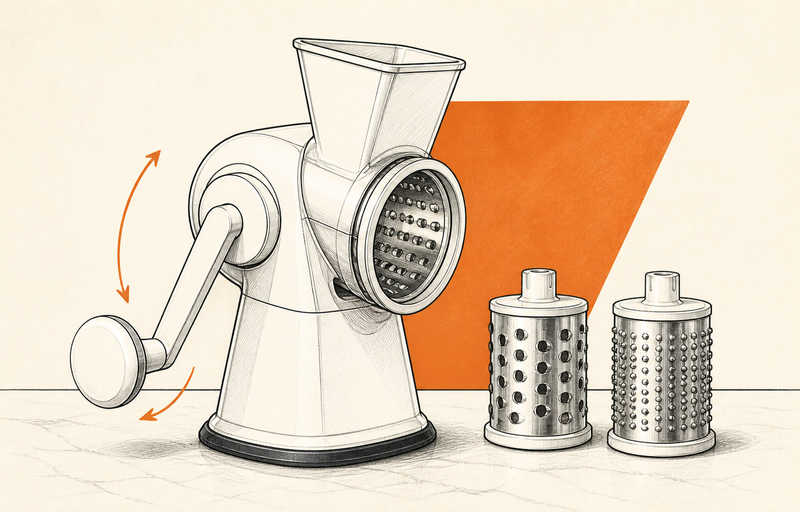 Geedel Rotary Cheese Grater Review: Fast, Stable, and No Power Required