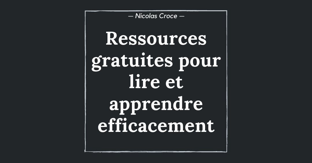 Lire et Apprendre Efficacement