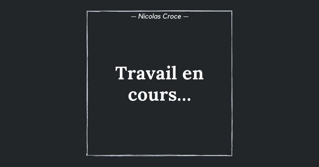 Travail en cours…