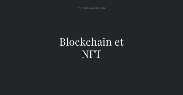 Blockchain et NFT