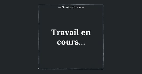 Travail en cours…