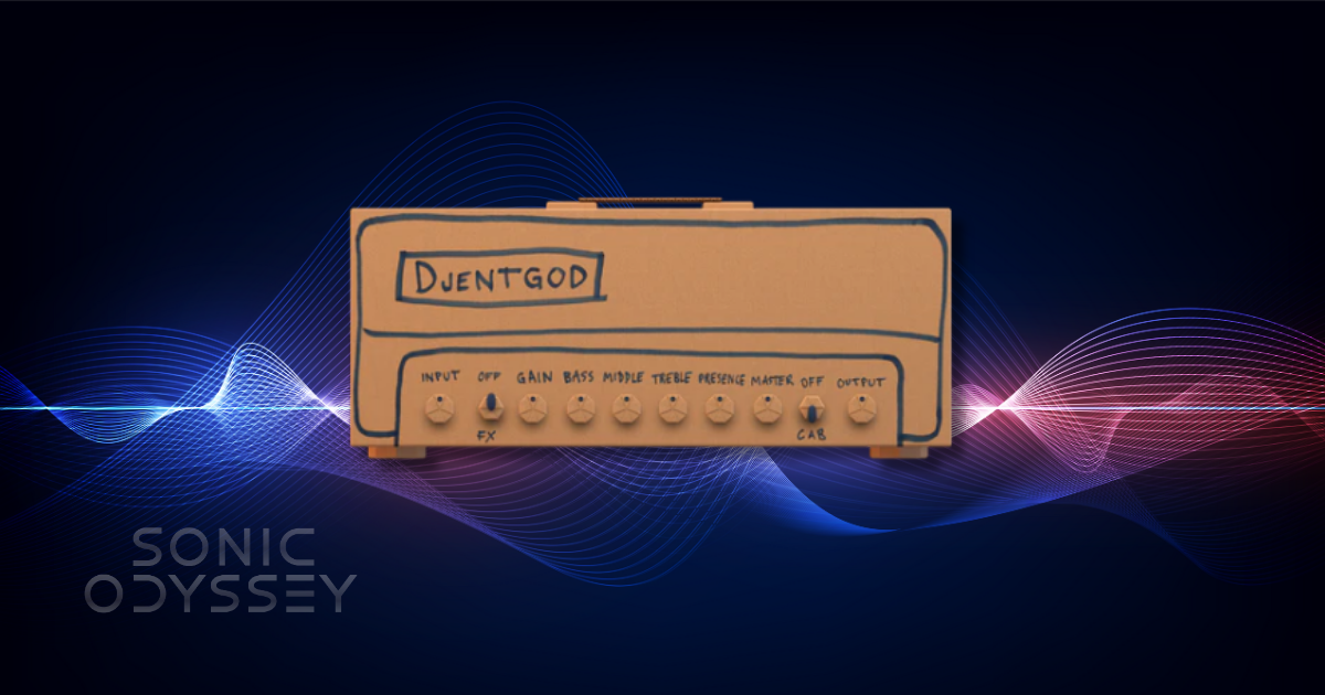 Amped Stevie T Free guitar amp simulation plugin interface designed for modern high-gain tones