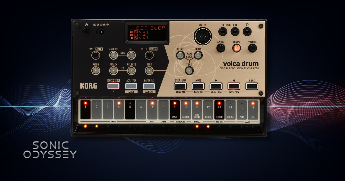 Korg Volca Drum digital percussion synthesizer drum machine with compact step sequencer