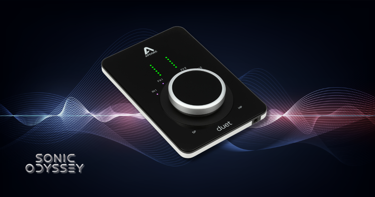 Apogee Duet 3 slim audio interface for Mac and PC producers