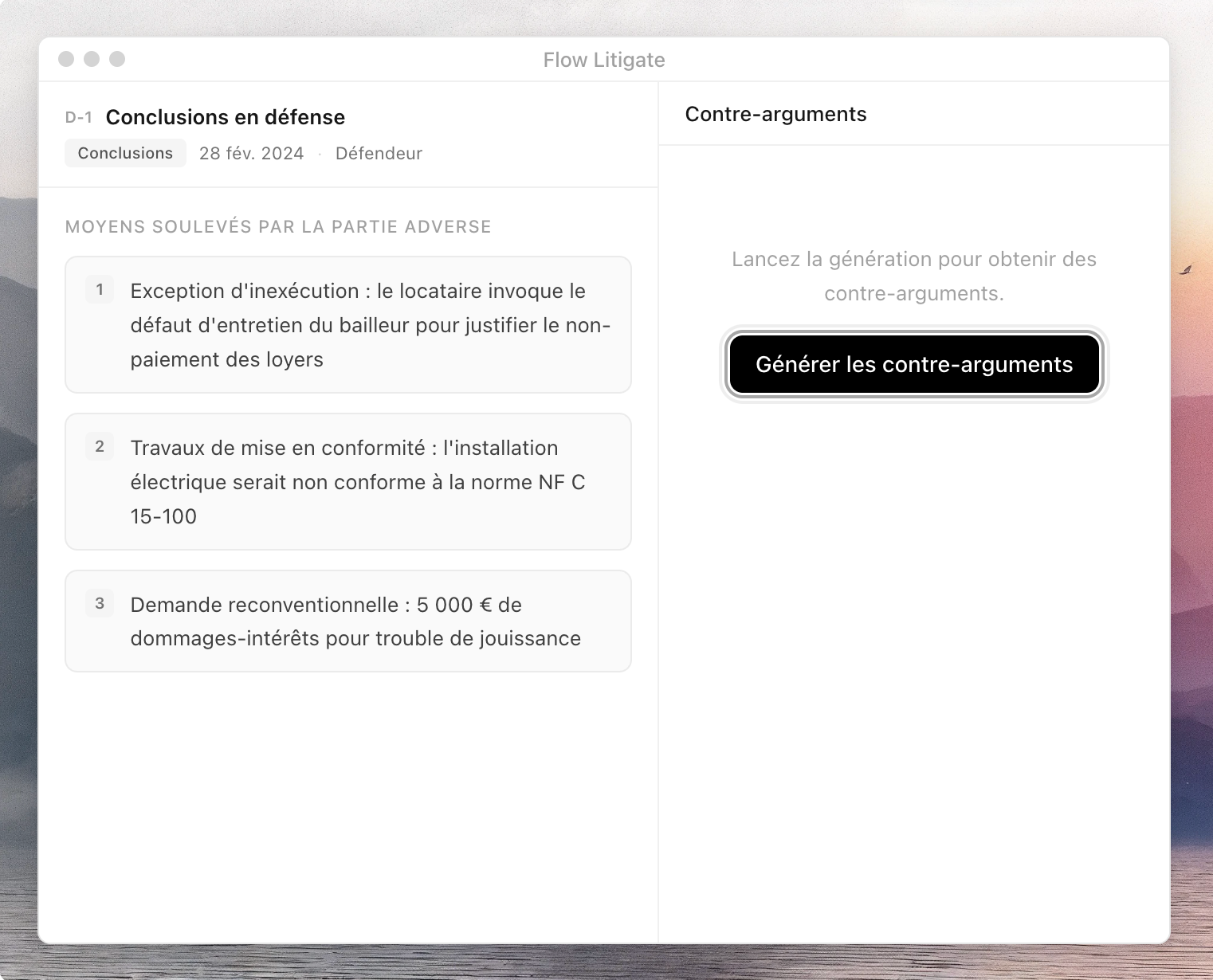 IA contentieux juridique