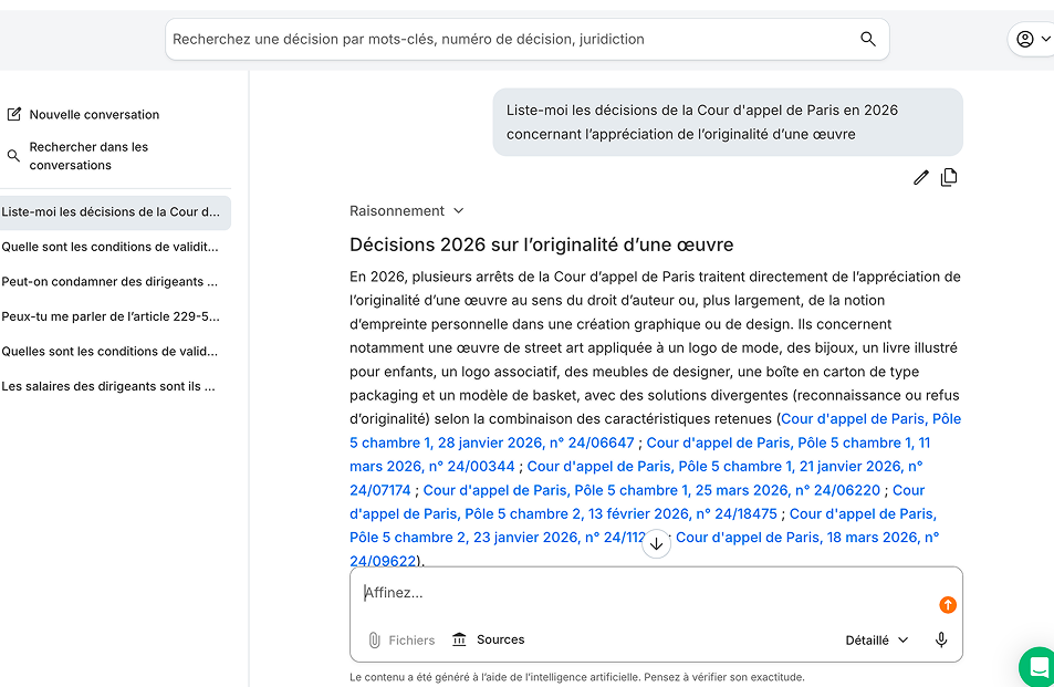 Veille juridique IA jurisprudence