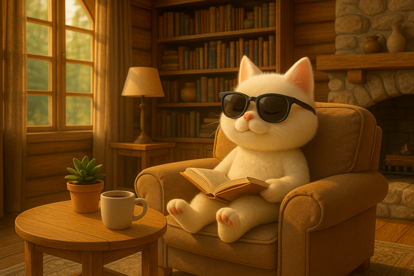 Rustic Silence: Reading in the Warmth of a Cabin