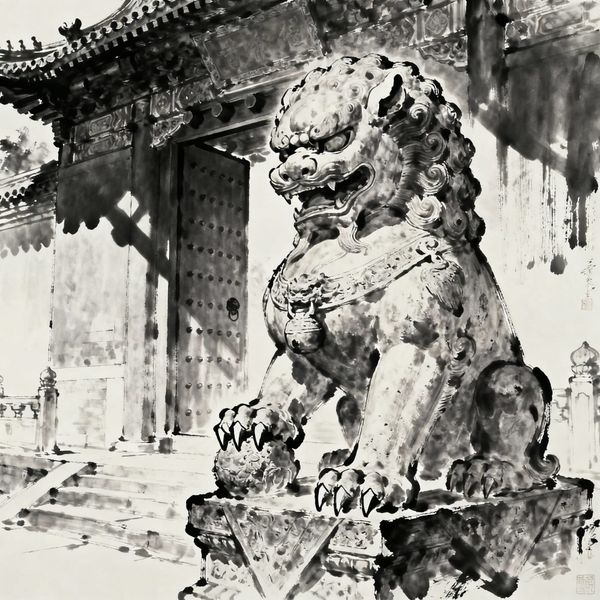 Stone Lion at the Gate — Courage to Face the Unknown: How to Stand Firm When Life’s Doors Open to What You Can’t See