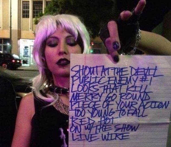 TOO FAST FOR THE DEVIL COMPLETE GIG LIST