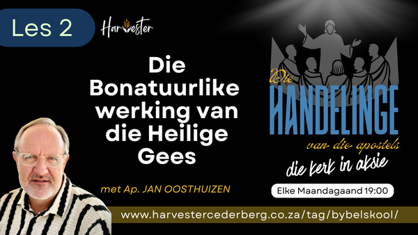 Die Bonatuurlike Werking van die Heilige Gees