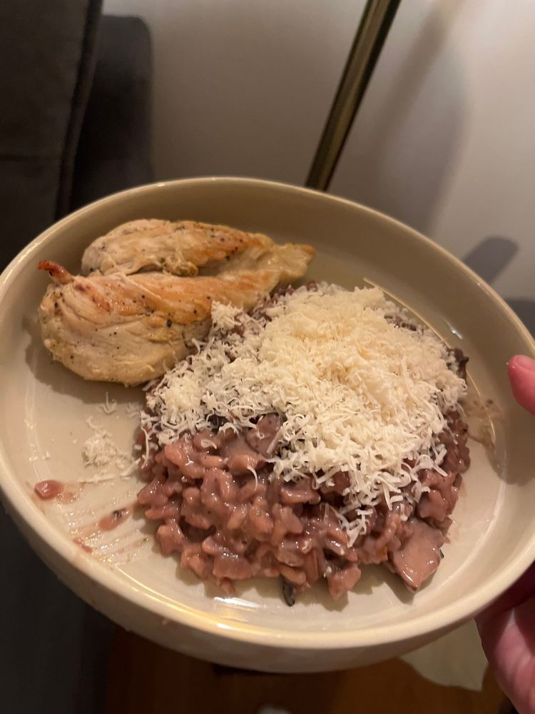 Dirty Rice Risotto mit Maronen & Pilzen