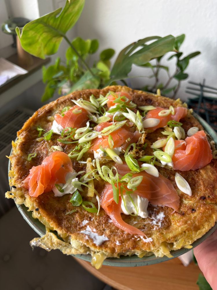 Spanische Tortilla mit Lachs