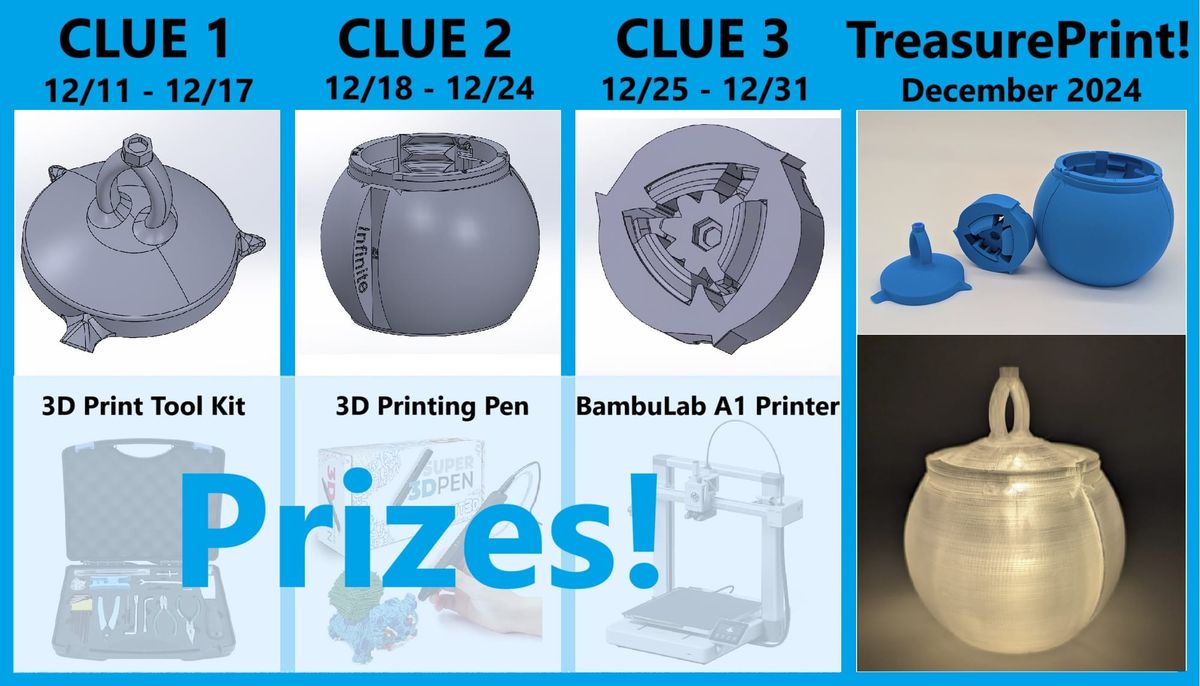 TreasurePrint! Solve 3D Riddles, Win Prizes