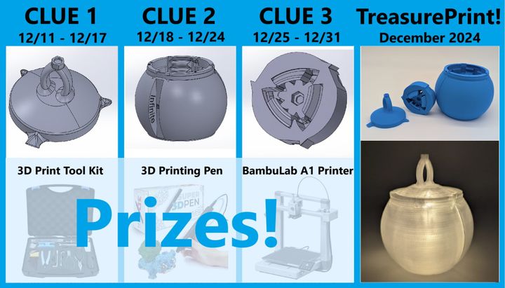 TreasurePrint! Solve 3D Riddles, Win Prizes