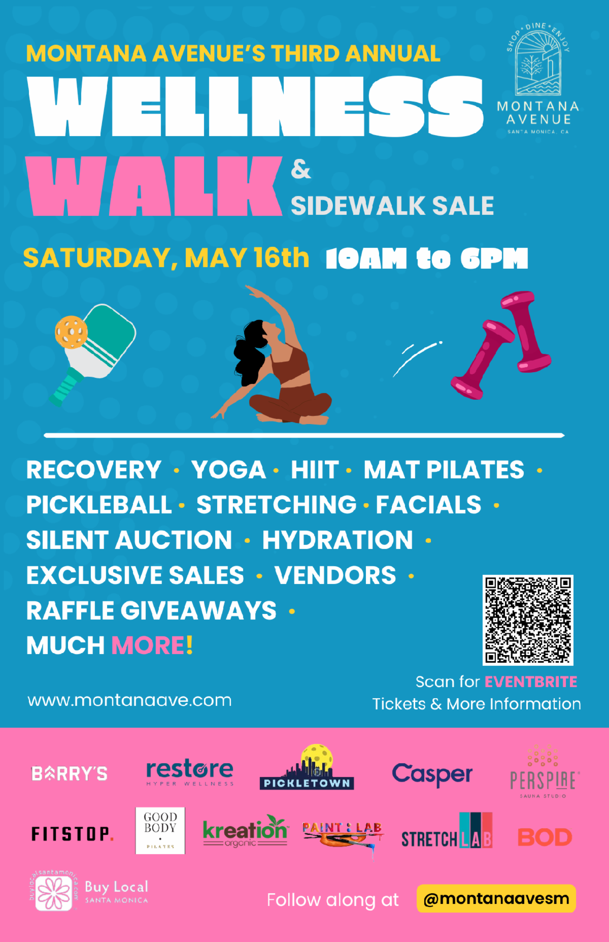 Montana Avenue Wellness Walk and Sidewalk Sale returns May 16