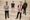 Four members of Santa Monica band This Whole Time posing together for a promotional photo