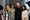 Composer Hans Zimmer pictured with founder Payam Khastkhodaei and students at the Payam Music school in Santa Monica, California