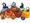 Handcrafted glass pumpkins in various colors displayed for Santa Monica College fundraising sales in fall 2024