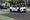 Waymo autonomous vehicle charging facility on Broadway in Santa Monica, California