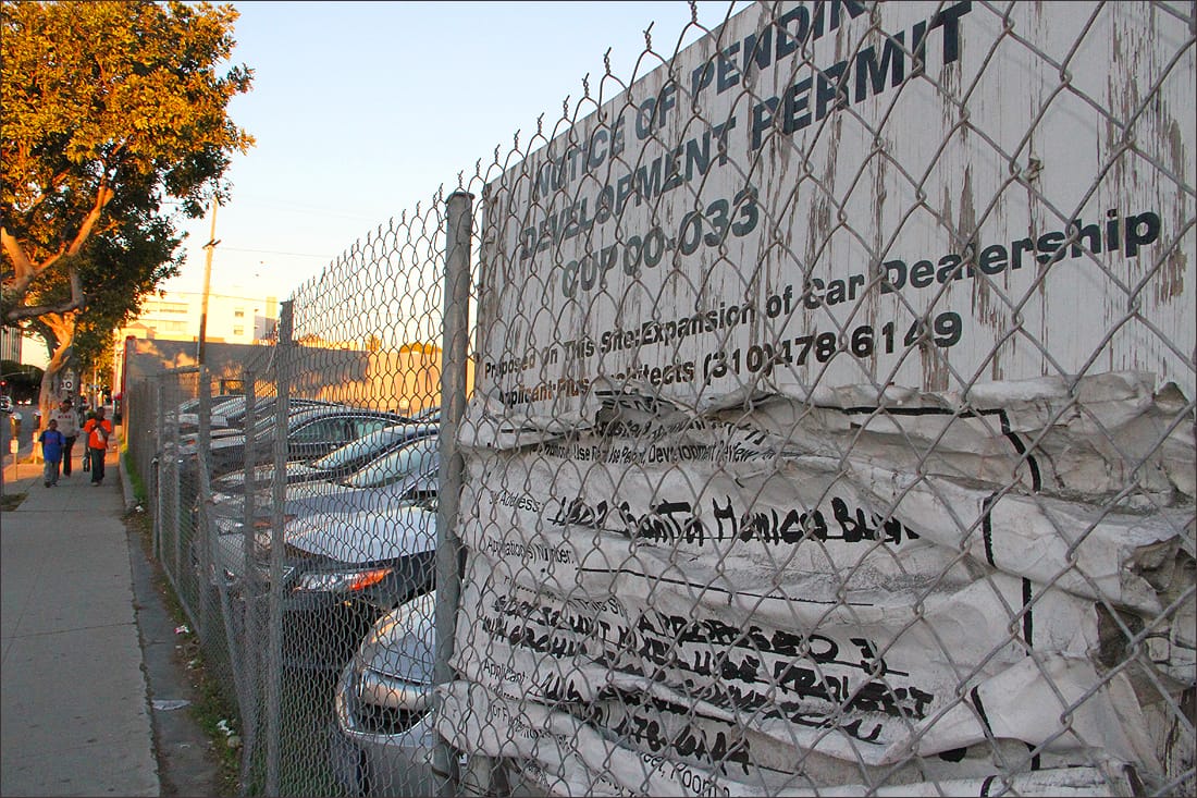 AS IT STANDS: A new development is planned for this property at 1802 Santa Monica Blvd. (Photo by Daniel Archuleta)