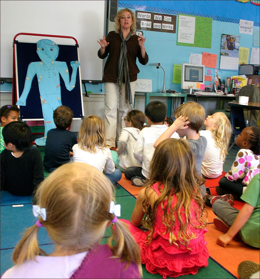 CLASS IN SESSION: Students at Roosevelt Elementary School learn about the Cool Tools program. (File photo)