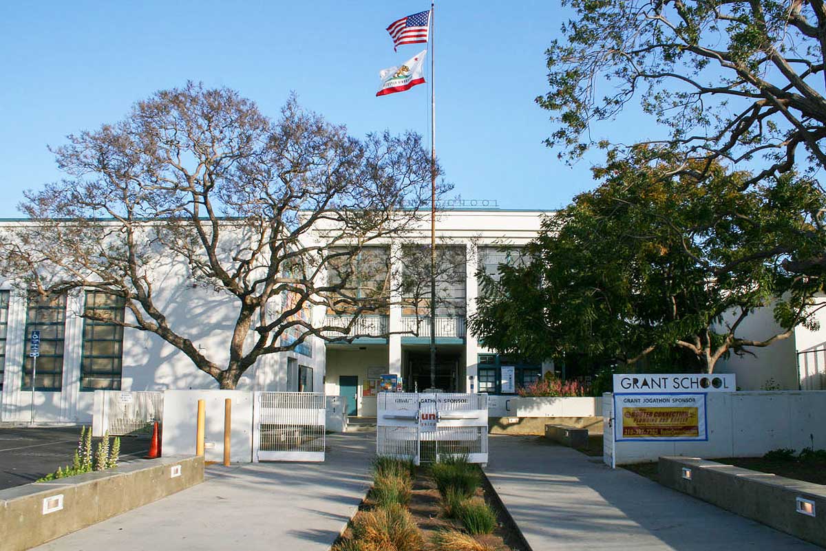 Grant Elementary is the home of City of God church. Some neighbors are not pleased. (Photo courtesy SMMUSD)