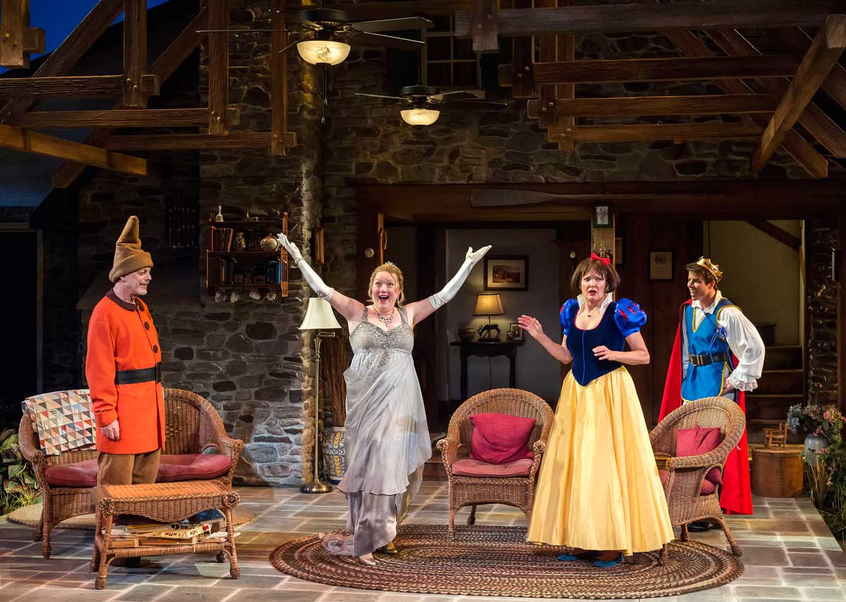 (L-R): Mark Blum, Kristine Nielsen, Christine Ebersole and David Hull in Christopher Durang's Tony Award-winning play ‘Vanya and Sonia and Masha and Spike.' (Craig Schwartz Photography)