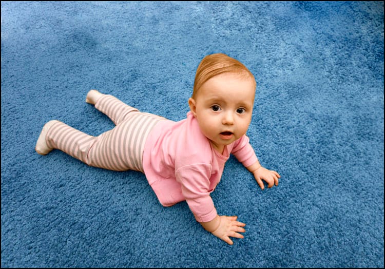 UNDER FOOT — A typical carpet, made from petroleum-based synthetic fibers, contains dozens of chemicals, gases, volatile organic compounds (VOCs) and other potential toxins — and they can compromise indoor air quality for years on end and cause dangerous reactions in the sensitive among us, including little ones and the elderly. (Photo courtesy iStockPhoto/Thinkstock)