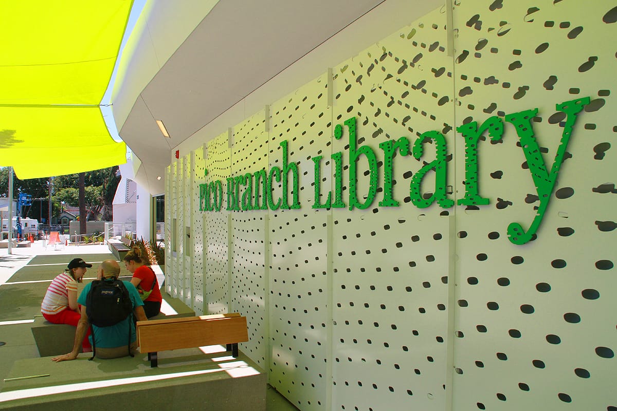 THE VIEW: The new Pico Branch Library opened for service last week. The official grand opening will take place in June. (Daniel Archuleta daniela@www.smdp.com)