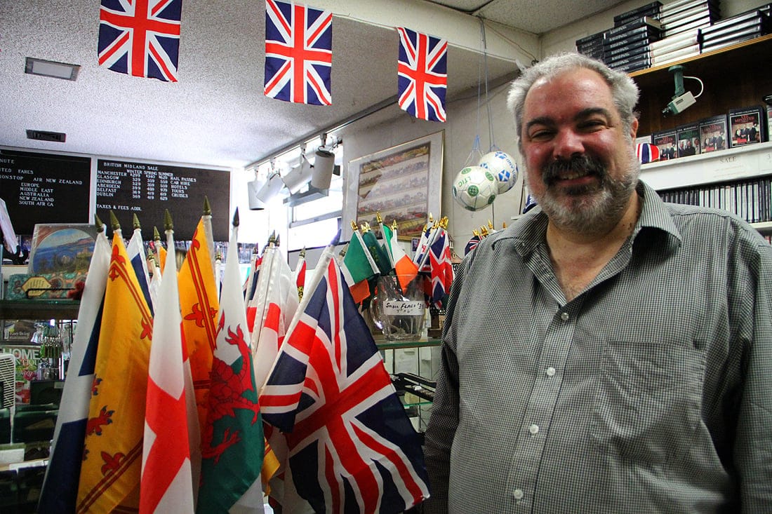 Michael Clewer owns the Continental Shop on Wilshire Boulevard. The store specializes in all things British. (Daniel Archuleta daniela@www.smdp.com)